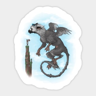 Trico's flight Sticker